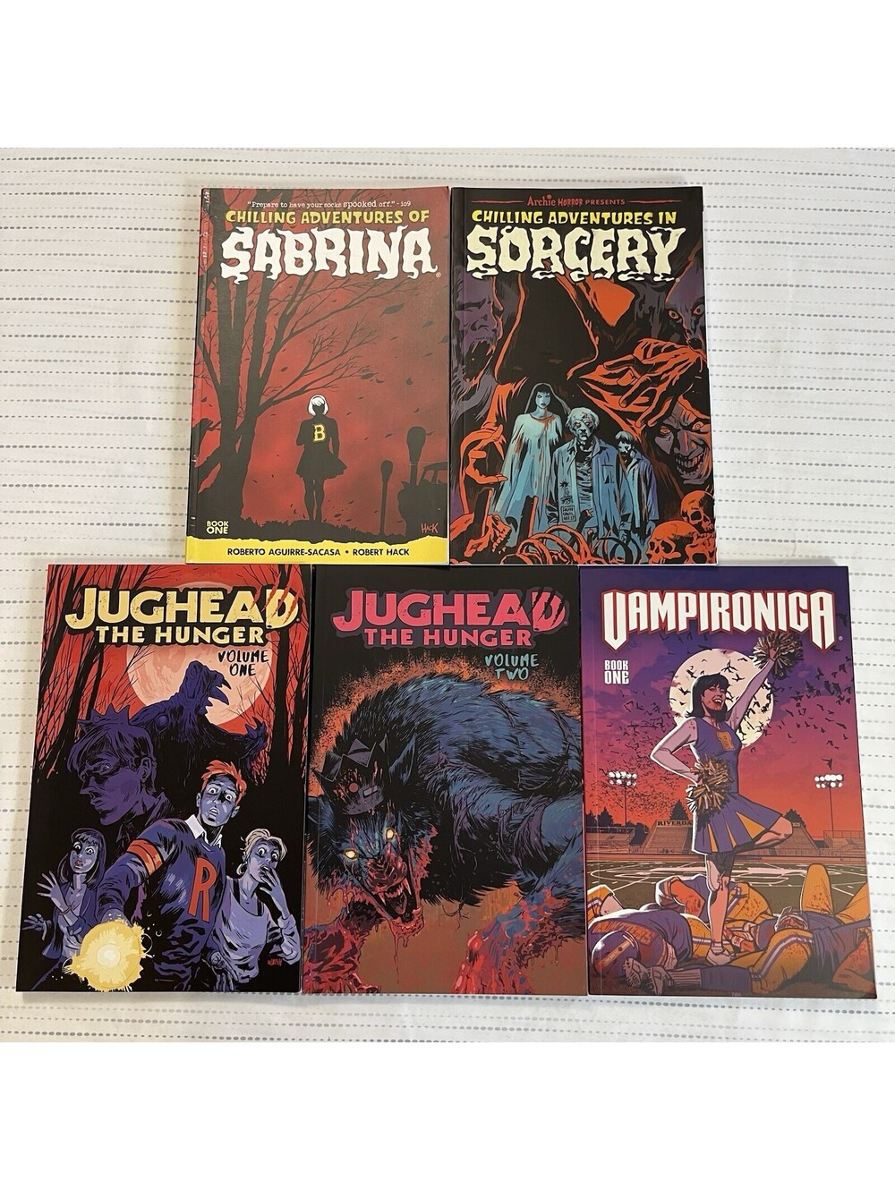 ARCHIE HORROR Graphic Novel Lot Of 5 Sabrina Jughead Hunger Vampironica VF/NM